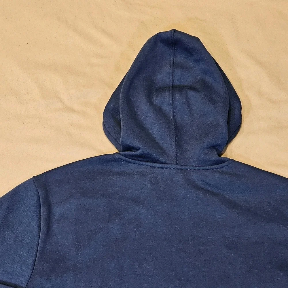 NWT RVCA Hoodie Mens Blue The Balance of Opposites Rays‎ Cotton Full Zip  Medium